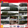 3 Axles Stake Tri-Axle Fence Tansport Semi Trailer Livestock & Farm Goods Carrier Cargo Trailers